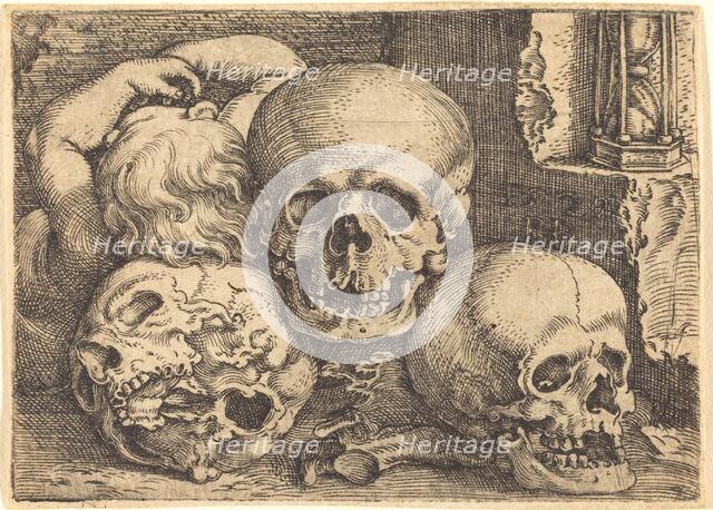 Child with Three Skulls, 1529. Creator: Barthel Beham.