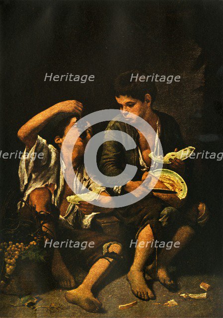 'Boys eating Fruit', 1645, (1938). Artist: Bartolomé Esteban Murillo.