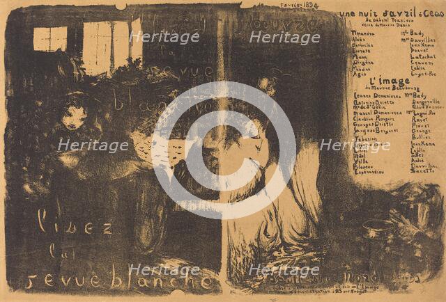 Une Nuit d'Avril à Céos; L'Image, 1894. Creator: Edouard Vuillard.