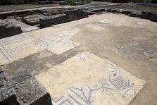 Mosaics in the public baths of Milreu, Portugal, 2009. Artist: Samuel Magal