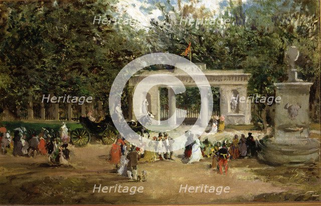  'Gate of the Botanical Garden of Madrid', 1870 by Francisco Domingo Marqués.