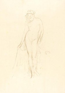 Nude Model, Standing, c. 1891. Creator: James Abbott McNeill Whistler.