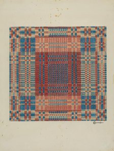 Coverlet, c. 1936. Creator: Cornelius Christoffels.