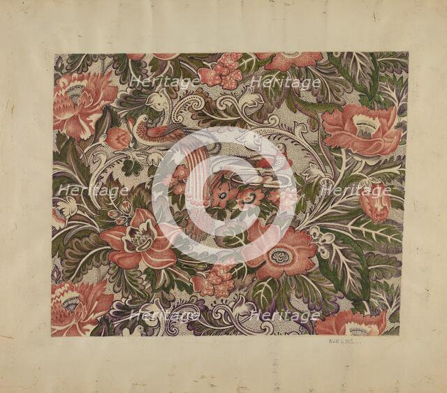 Printed Cotton, c. 1936. Creator: Eugene La Foret.