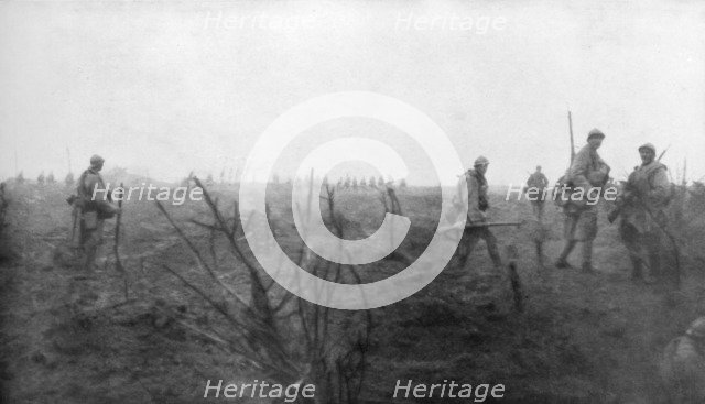 Allied troops, 31 July 1917 at the Yser Canal, Belgium, 1926. Artist: Unknown