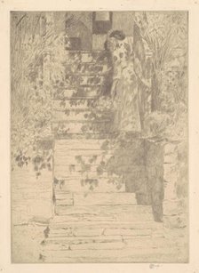 The Steps, 1915. Creator: Frederick Childe Hassam.