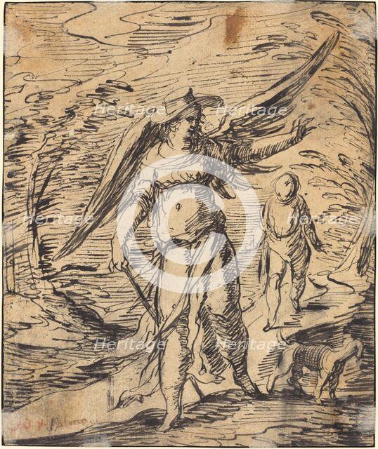 Tobias and the Angel [verso], c. 1616/1617. Creator: Hermann Weyer.