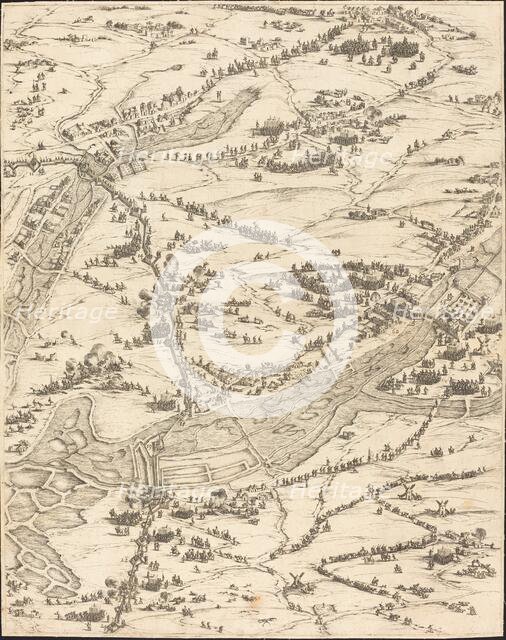 The Siege of La Rochelle [plate 7 of 16; set comprises 1952.8.97-112], 1628/1631. Creator: Jacques Callot.