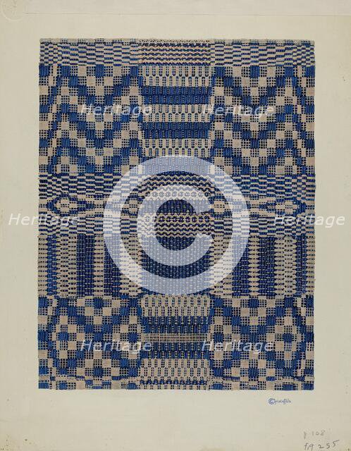 Coverlet, c. 1940. Creator: Cornelius Christoffels.