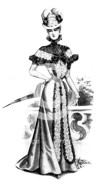 Ladies' Page: a charming visite, 1898. Creator: Picador.