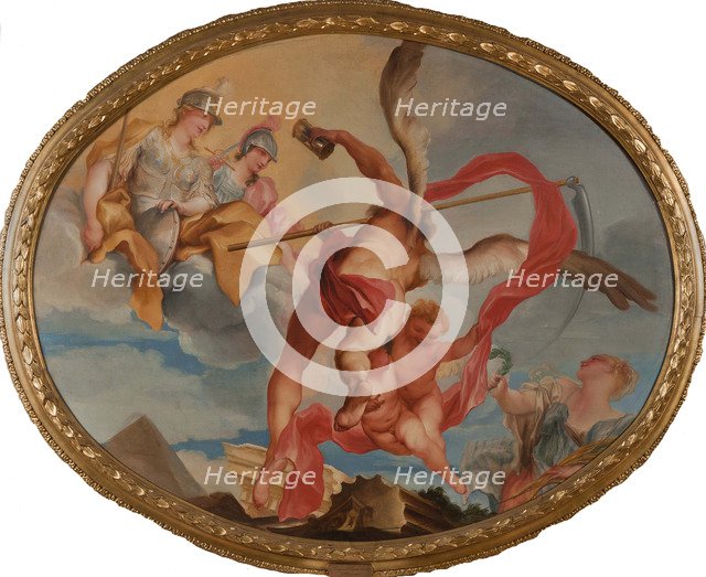 The Time, Minerva and Fama.