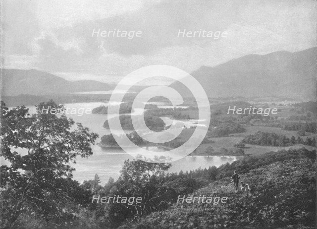 'Derwentwater, from Falcon Crag', c1896. Artist: Green Brothers.