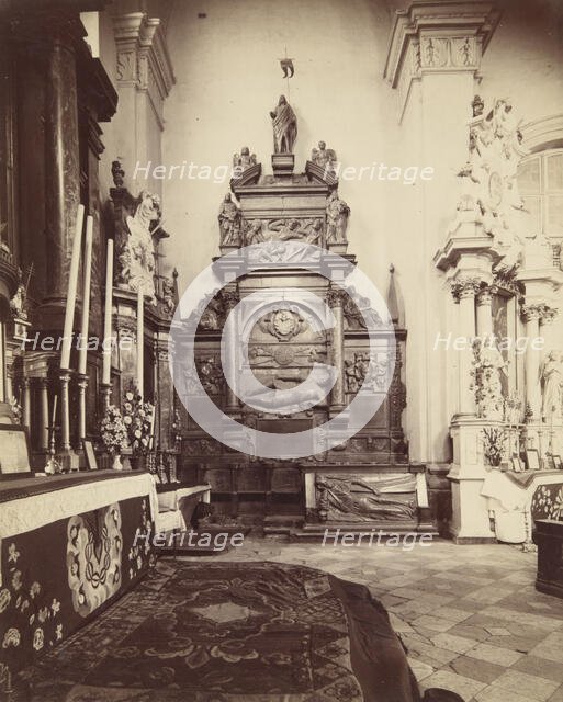 Tomb monument of Lew Sapieha, St. Michael's Church, Vilnius, 1870-1885.  Creator: Jozef Czechowicz.