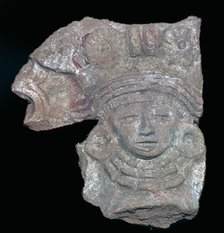 Aztec terracotta figure. Artist: Unknown