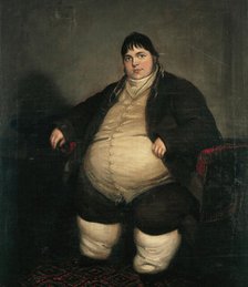 Daniel Lambert, weighing almost forty stone, between 1800 and 1899. Creator: Unknown.