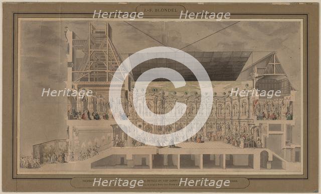 Cross Section of the Hôtel de Ville Seen in Perspective…, 1739-1740. Creator: Jacques-François Blondel (French, 1705-1744).