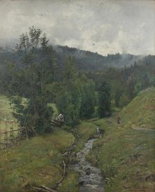 After the Rain, motif from Eidsvold, 1883. Creator: Gerhard Munthe.