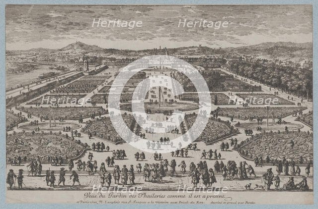 The Tuileries Garden, 1680., 1680. Creator: Adam Perelle.