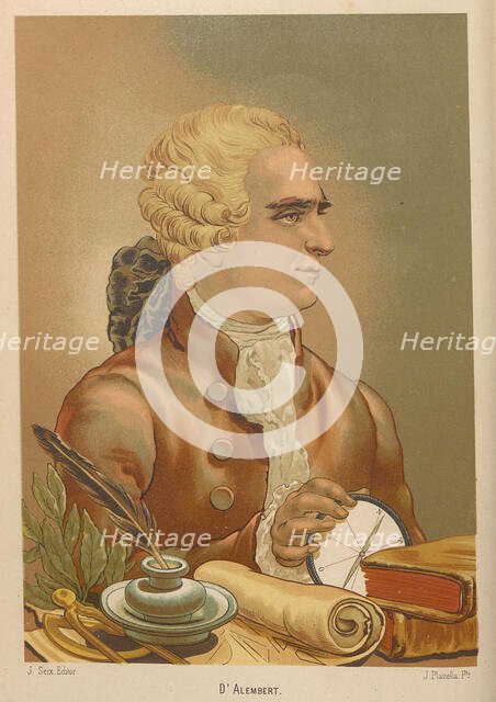 Portrait of Jean le Rond D'Alembert (1717-1783), 1879. Creator: Planella y Rodríguez, Juan (1849-1910).
