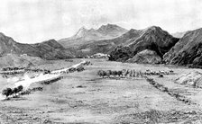 The Chitral Expedition: the Chitral Relief Force crossing the Swat River, 1895. Creator: Unknown.