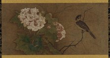 Bird and flowers, Muromachi period, 15th-16th century. Creator: Unknown.