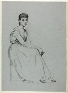 Seated Woman Facing Right, n.d. Creator: Henry Stacy Marks.