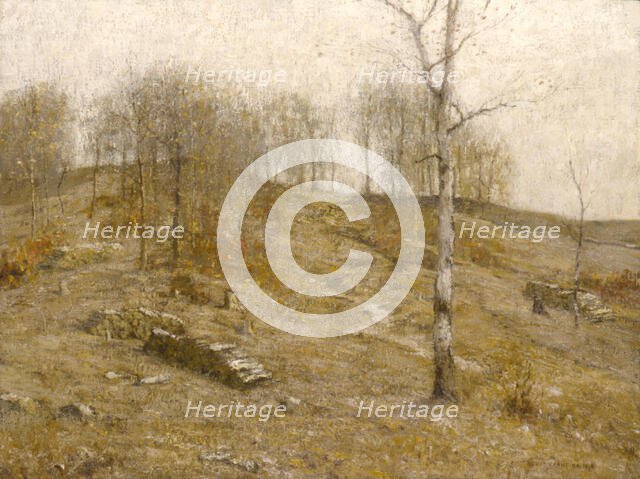 December Uplands, 1919. Creator: Bruce Crane.