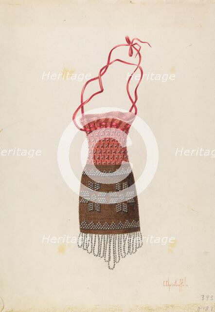 Beaded Coin Purse, c. 1937. Creator: Cornelius Christoffels.