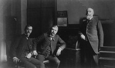 Three Treasury Department employees, Mr. Steele(?) and two other men..., between 1884 and 1930. Creator: Frances Benjamin Johnston.