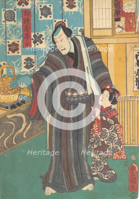 Actor as Master of Sagamiya (Sagamiya teishu), 19th century., 19th century. Creator: Utagawa Kunisada.