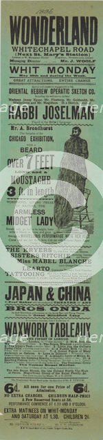 The seven foot beard and three foot moustache, 1896. Creator: Unknown.