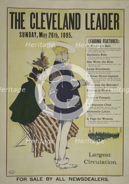 The Cleveland leader. Sunday, May 26th, 1895, c1893 - 1897. Creator: Unknown.
