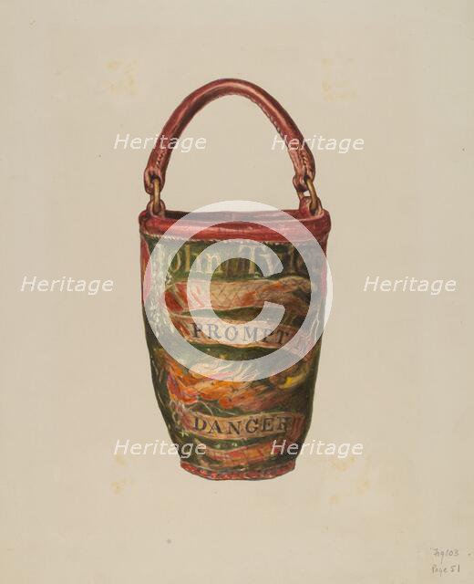 Fireman's Bucket, c. 1940. Creator: Georgina King.