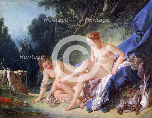'Diana Getting out of Her Bath', 1742. Artist: François Boucher