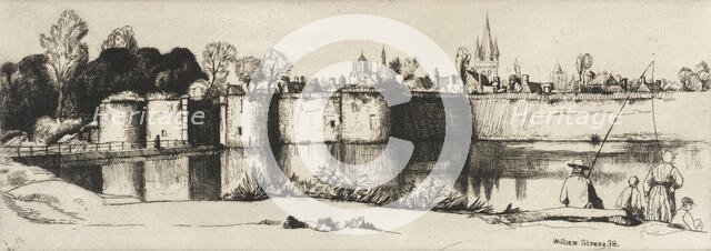 Ramparts of Ypres, 1898. Creator: William Strang.