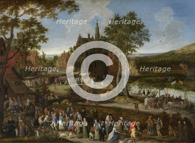 Flemish Kermis, 1687. Creator: Peeter Gysels.