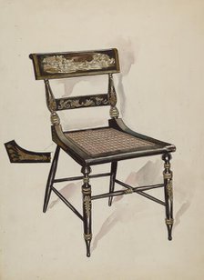 Chair, c. 1936. Creator: Lillian Causey.