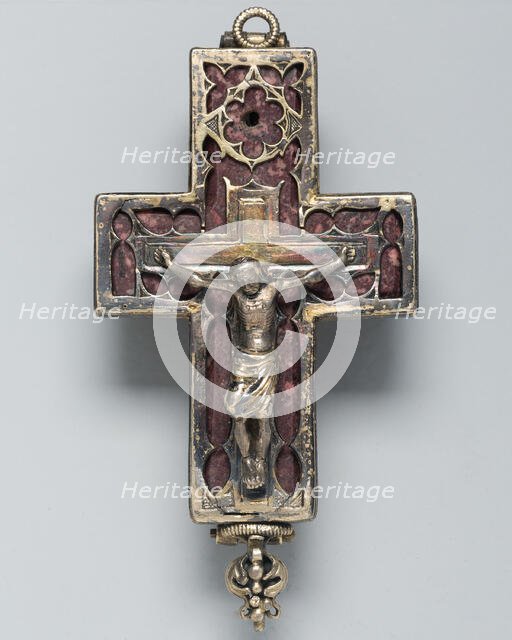 Double-Sided Pendant Reliquary Cross, Germany, cross: c600-c900; pendant: c1500, with later... Creator: Unknown.