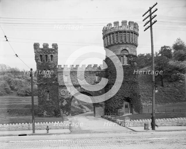 The Elsinore Tower gate, Eden Park, Cincinnati, Ohio, c.between 1900 and 1910. Creator: Unknown.