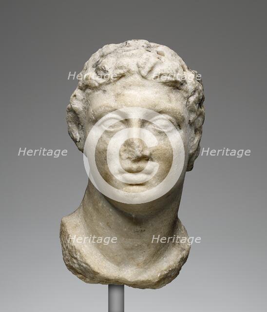 Head of Ptolemy III, 246-222 B.C. Creator: Unknown.