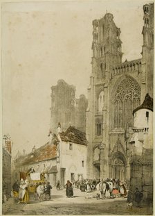 Picturesque Architecture in Paris, Ghent, Antwerp, Touen, etc., 1839. Creator: Thomas Shotter Boys.
