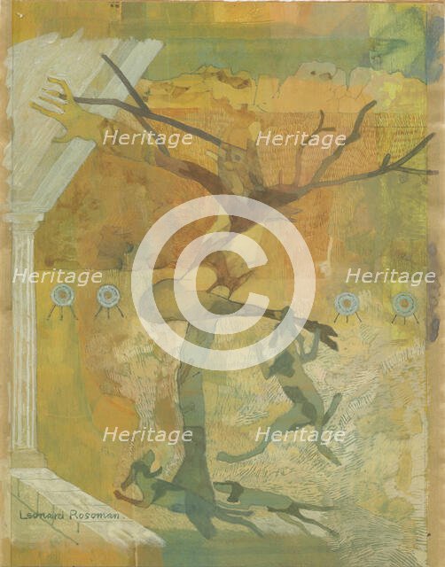 Study for 'The Death of Acteon', c1970s. Creator: Leonard Rosoman.