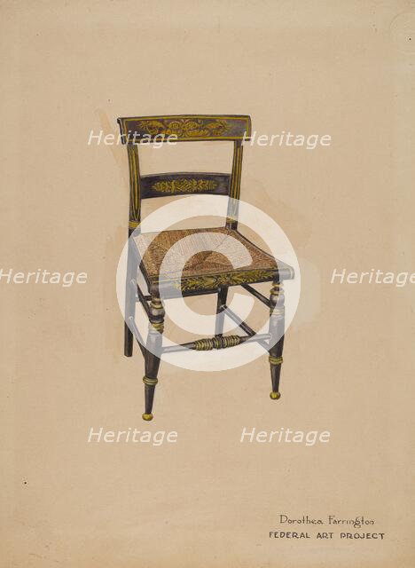 Chair, c. 1938. Creator: Dorothea A. Farrington.