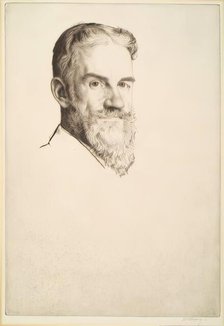 George Bernard Shaw, 1907. Creator: William Strang.