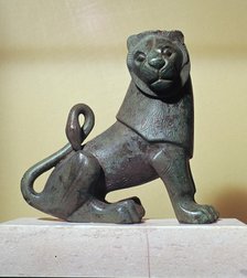 Archaic bronze lion from Dodona. Artist: Unknown