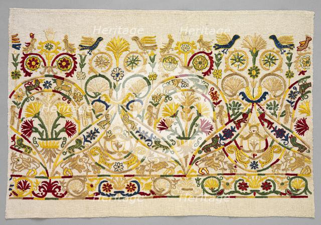 Fragment of a Skirt Border, 1700s - 1800s. Creator: Unknown.