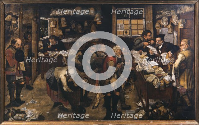 The Village Lawyer, 1621. Creator: Brueghel, Pieter, the Younger (1564-1638).
