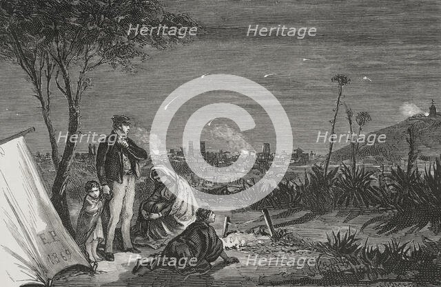 Uprising against Espartero's policies, Revolution in Barcelona, 1879.  Creator: Jose Gomez.