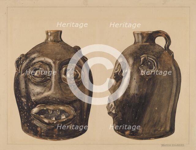 Grotesque Jug, c. 1936. Creator: Yolande Delasser.