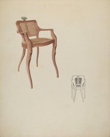 Dental Chair, c. 1937. Creator: Lucien Verbeke.
